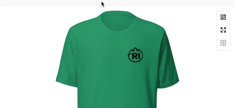Leaf — left-chest RI logo
